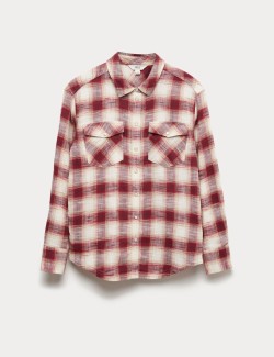 Westernová kostkovaná košile ze 100% bavlny