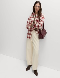 Westernová kostkovaná košile ze 100% bavlny