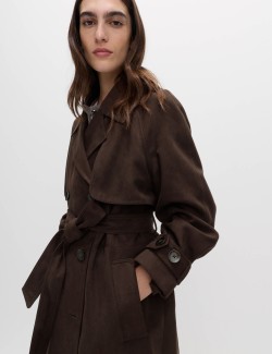 Dlouhý dvouřadý trenčkot