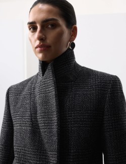 Wool Rich Double Breasted Longline Coat
