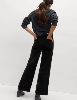 Cord Wide Leg Trousers