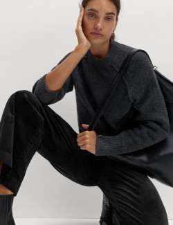 Cord Wide Leg Trousers