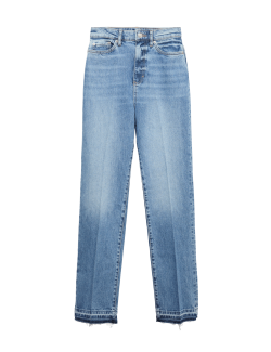 Úzké džíny se středně vysokým pasem