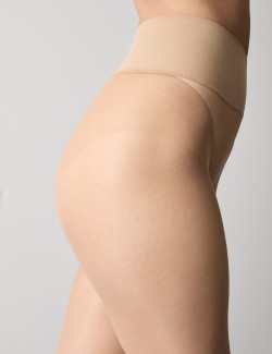 Sada 2 párů bezešvých punčoch odolných proti zatrhávání, 10 DEN