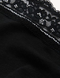 5pk Cotton Lycra & Lace Full Briefs