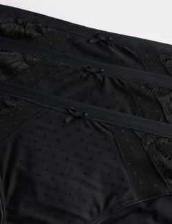 Bikinové kalhotky Amelia s krajkou, 3 ks v balení