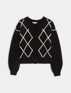 Patterned Sparkly Cardigan (6-16 Yrs)