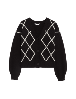 Patterned Sparkly Cardigan (6-16 Yrs)