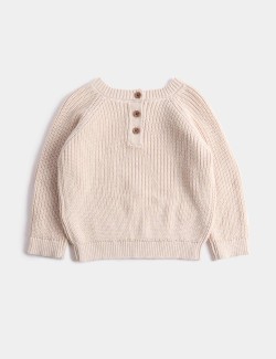 Pure Cotton Pumpkin Knitted Jumper (0-6 Yrs)