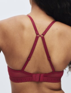 Krajková dekoltová podprsenka Cleo bez kostic, vel. A–E