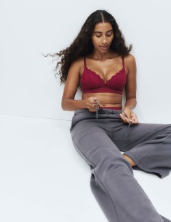 Krajková dekoltová podprsenka Cleo bez kostic, vel. A–E