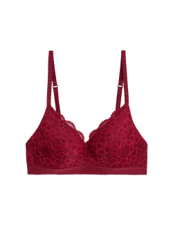 Krajková dekoltová podprsenka Cleo bez kostic, vel. A–E