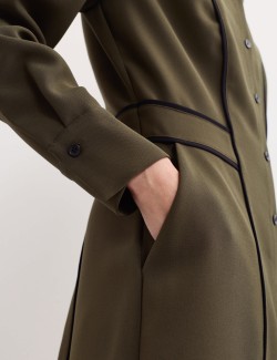 Pružné midi šaty z polyformy