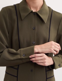 Pružné midi šaty z polyformy