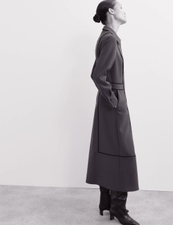 Pružné midi šaty z polyformy