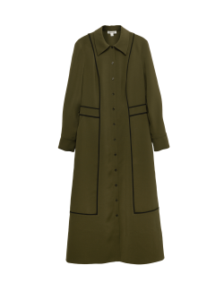 Pružné midi šaty z polyformy