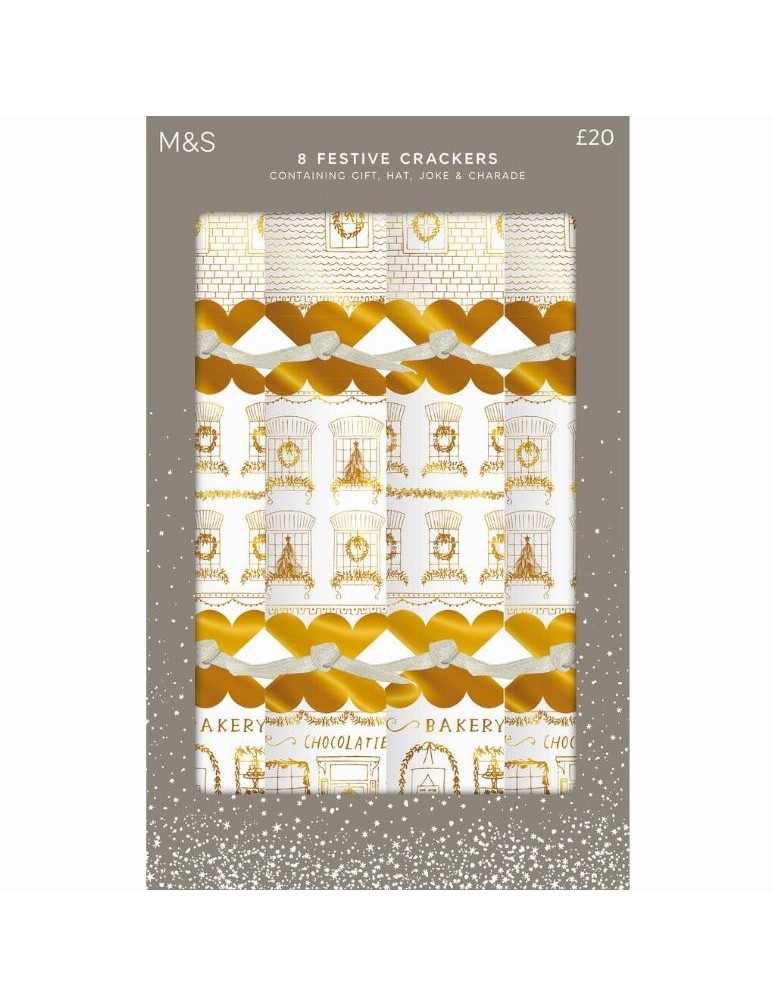 Praskací vánoční dekorace (crackers), 8 kusů