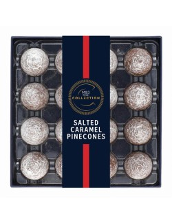 Zdobená formovaná mléčná čokoláda plněná slanou karamelovou náplní (42 %)