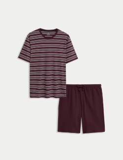 Pyžamová souprava z čisté bavlny s vaflovou texturou