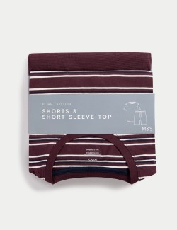 Pyžamová souprava z čisté bavlny s vaflovou texturou