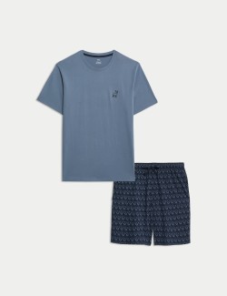 Pure Cotton Stag Print Pyjama Set