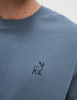 Pure Cotton Stag Print Pyjama Set