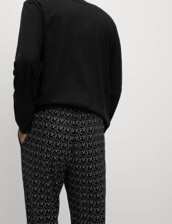 Pyžamová souprava z čisté bavlny s potiskem vlků