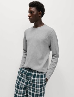 Kostkovaná pyžamová souprava z čisté bavlny