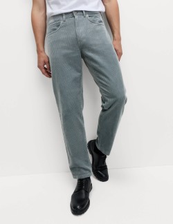 Loose Fit Luxury Corduroy 5 Pocket Trousers