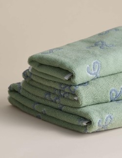 Ručník z čisté bavlny s mašlí