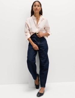 Propínací košile s límečkem a potiskem