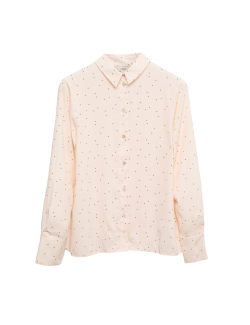 Propínací košile s límečkem a potiskem