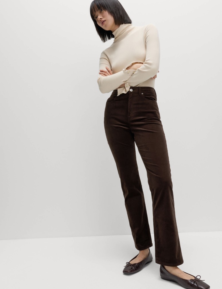 Cotton Rich Corduroy Trousers