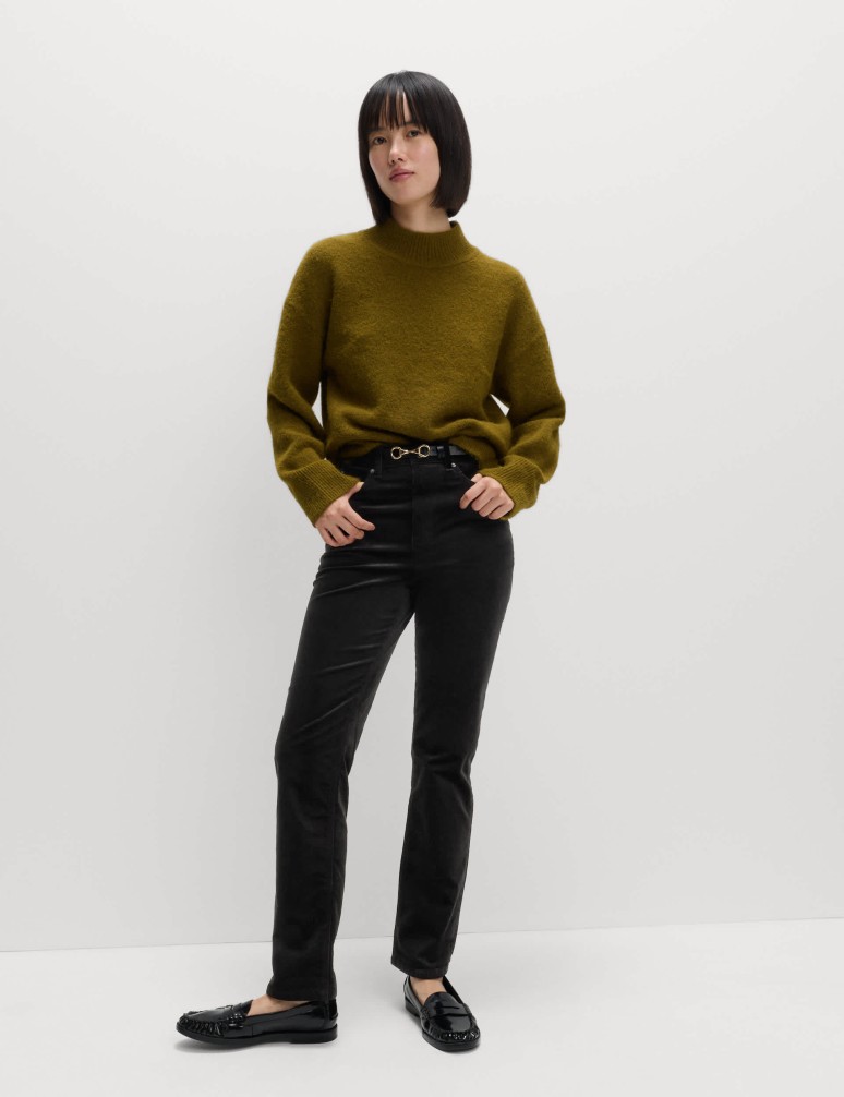 Manšestrové kalhoty s vysokým obsahem bavlny