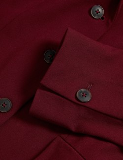 Zkrácené sportovní sako s vlněným vzhledem a ozdobným vzorem