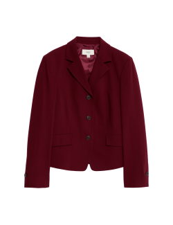 Zkrácené sportovní sako s vlněným vzhledem a ozdobným vzorem