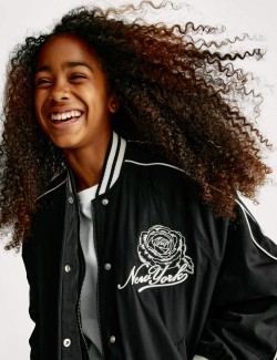 Vyšívaná bunda Bomber New Yorku (6–16 let)