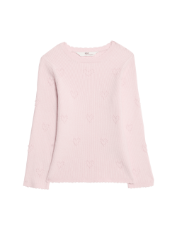 Top se srdíčkovým vzorem (2–8 let)