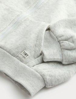 Flísová mikina s kapucí, zipem a podšívkou (0–3 roky)