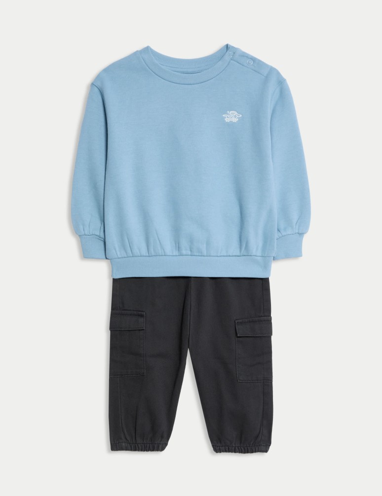 2dílný outfit mikiny a kalhot (0–6 let)