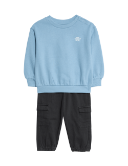 2dílný outfit mikiny a kalhot (0–6 let)