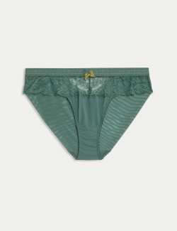 Vysoce střižené kalhotky Anna s krajkou