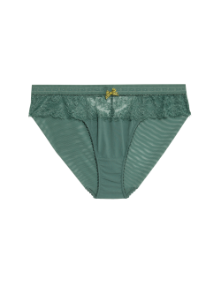Vysoce střižené kalhotky Anna s krajkou