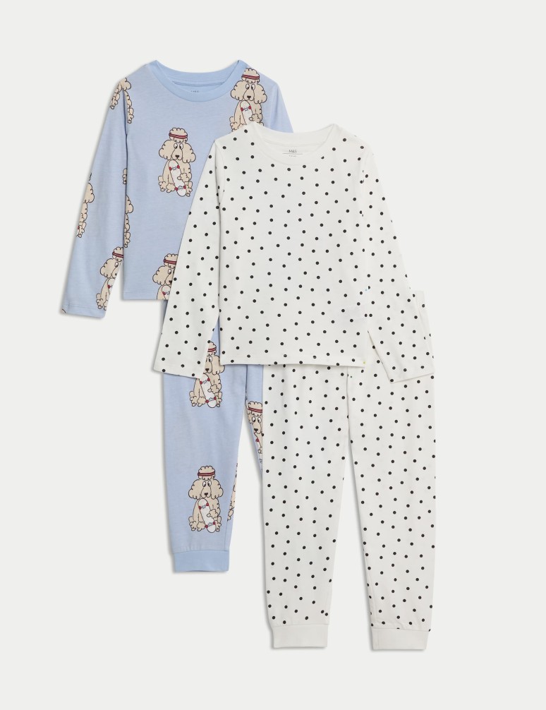 2pk Cotton Animal Print Pyjama Set (1-8 Yrs)