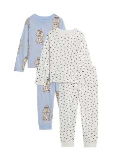 2pk Cotton Animal Print Pyjama Set (1-8 Yrs)