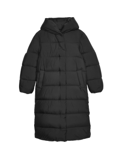 Dlouhý kabát s peřím a prachovým peřím