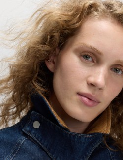 Džínový podlouhlý kabát