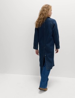 Džínový podlouhlý kabát