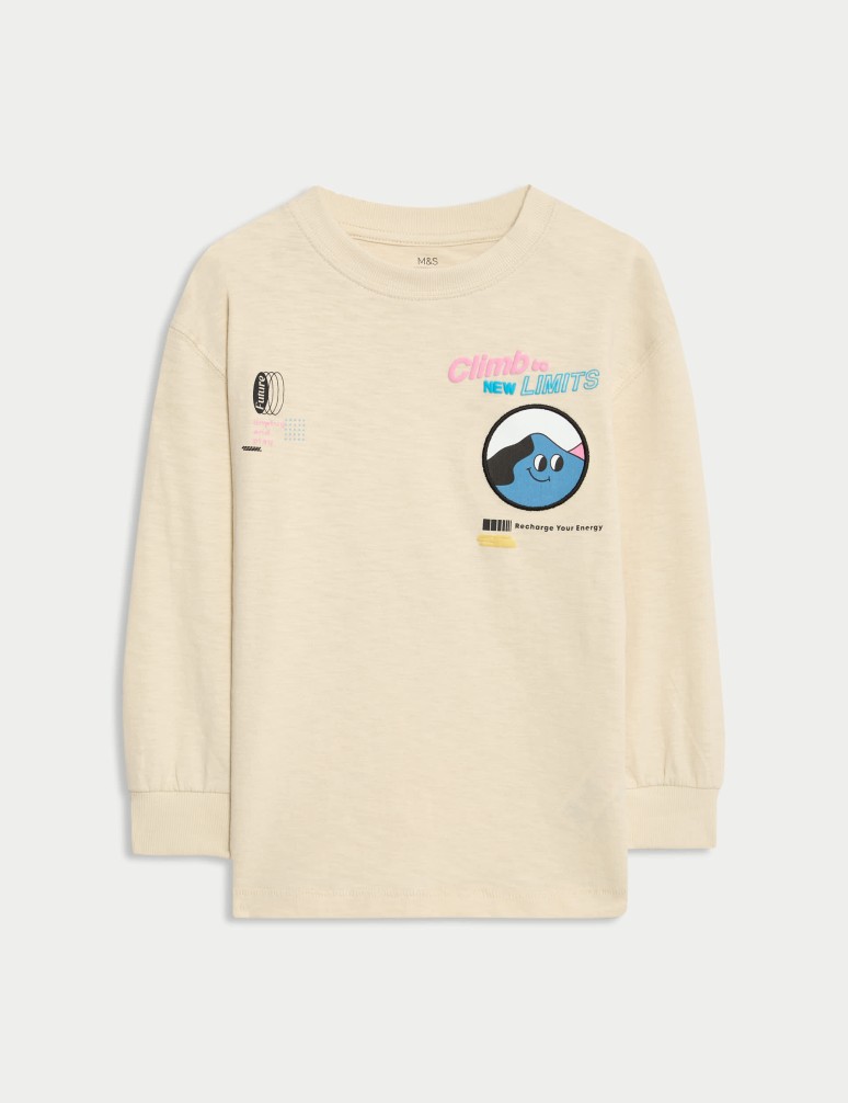 Pure Cotton Graphic Top (2-8 Yrs)