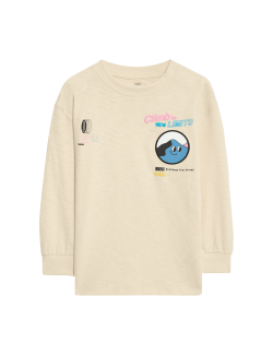 Pure Cotton Graphic Top (2-8 Yrs)